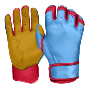Guantes de Bateo Duraderos de Cuero Camuflado/Negro de KATBROS INDUSTRIES, Acolchados para la Mano Derecha, con Cierre de Tirón, Unisex, para Adultos, Ecológicos, para Béisbol - Product Image 2