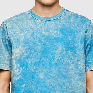 T-shirts pour hommes en coton premium, lavage à l'acide, col rond, manches courtes, style décontracté moderne, 100% coton, écologiques, respirants, tissu léger - Product Image 4