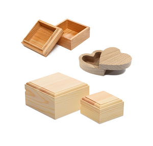 Unpolished Wood Jewelry <b>Box</b> Factory Custom Logo Wholesale Excellent Quality Wood Decorative <b>Storage</b> <b>Box</b> - Product Image 3