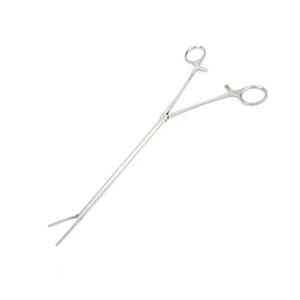 Pince à peritoneum Faure légèrement courbée, 1x2 dents, 21 cm, en acier inoxydable, chirurgicale, type Kocher, réutilisable, manuelle, autoclavable - Product Image 1