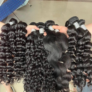 Extensiones de Cabello Humano Virgen Indio 100% Premium, Suaves, Naturales, Duraderas, de Lujo, Gruesas, Lisas, Reutilizables, con Doble Trama a Máquina, Todos los Colores - Product Image 3