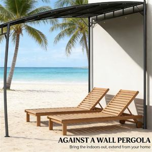 Pabellón de Jardín Gris para Exteriores y Pérgola con Protección Solar, Categoría de Producto: Gazebo - Product Image 3