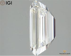 Diamante Elegante y Brillante de 4.06 CT, Color G, Claridad VVS2, Cultivado en Laboratorio CVD, Corte Esmeralda, Certificado IGI para Joyería de Diseño - Product Image 5