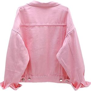 Custom Latest New Design Denim Jacket <b>Light</b> <b>Blue</b> Wash Cotton Long Sleeve <b>Women</b> Denim Jacket - Product Image 4