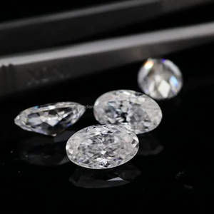 Diamantes cultivados en laboratorio por quilate GIA 0,25/PC sueltos del fabricante indio al por mayor, corte ovalado brillante blanco VVS HPHT CVD - Product Image 3