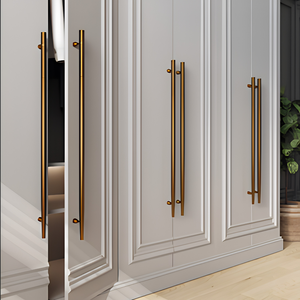 Stainless Steel 304 Long Cabinet Handle PVD Gold Rose Gold Black Wardrobe <b>Door</b> Pull Submarine Design Modern Furniture Hardware - Product Image 1