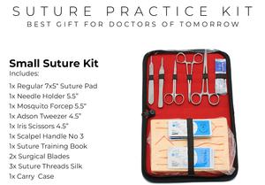 Kit de pratique de suture manuelle de précision pour étudiants en médecine, avec instruments de suture complets et coussinet de peau - Product Image 2