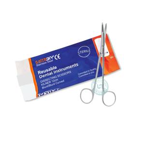 CISEAUX IRIS Ciseaux courbés tranchants de 11.5 cm en acier inoxydable Fabriqué en AISI 420 - Product Image 4