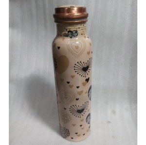 Bouteilles d'eau en cuivre martelé, bouteille en cuivre pur, indispensable pour les voyages, guérison ayurvédique, fabriqué à la main en Inde à prix de gros - Product Image 5