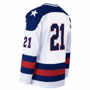 Camisetas de Hockey sobre Hielo de Equipos Americanos, Personalizadas con Bordado, Uniforme de Hockey sobre Hielo para Hombre, Camiseta de Hockey Personalizada 100% Poliéster - Product Image 5
