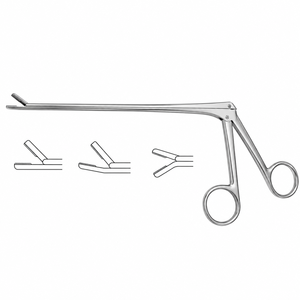 Micro-rongeurs Kerrison, courbés, manche articulé Cherry, plaque de base fine, ouverture de mâchoire 9 mm - Product Image 4