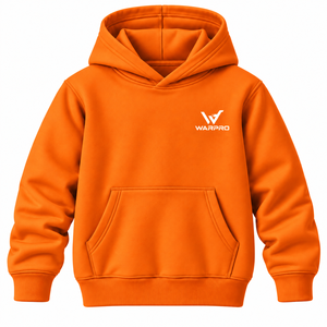 เสื้อฮู้ดสีส้ม WARPRO แบบยูนิเซ็กส์ ผ้าฟลีซลำลอง มีกระเป๋าหน้า โลโก้แบบรีดร้อน ผลิตจากโพลีเอสเตอร์/คอตตอน เป็นมิตรต่อสิ่งแวดล้อม - Product Image 6