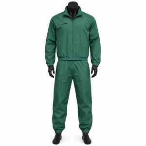 Survêtement en nylon réfléchissant surdimensionné personnalisé pour hommes, ensemble de jogging ample avec coupe-vent pour l'hiver - Product Image 1