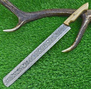Cuchillo de Chef de Acero de Damasco Forjado a Mano Impresionante de BA ENTERPRISES, Precio de Fábrica Premium |   Cuchillo de Cocina Hecho a Mano Personalizado de 16.5 Pulgadas - Product Image 6