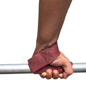 สายรัดยกน้ำหนักหนังแท้พร้อมโลโก้สั่งทำพิเศษ รองรับข้อมืออย่างสบาย ปรับแต่งได้สำหรับการออกกำลังกาย - Product Image 4