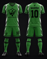 Ensemble de maillots de football de qualité supérieure, 100% polyester, écologique, léger, personnalisable pour les entraînements de clubs compétitifs