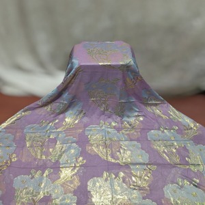 Tela de Chifón Jacquard Fransawi Somalí Auténtica de la Mejor Calidad, con Trabajo Intrincado de Brillo, para Vestido de Novia - Product Image 1