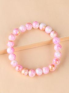 Bracelet tendance en résine écologique fait main, extensible, bijou de mode, cadeau pour femmes et adolescentes - Product Image 4