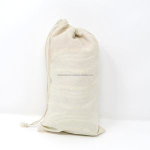 Bolsa de Mano de Lona de Yute, Bolsa Ecológica con Bolsillo para Llaves, Bolsas de Yute con Cordón para Regalos de Boda, Almacenamiento de Ropa - Product Image 1