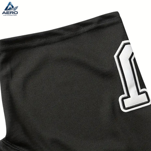 Jersey Deportivo de Béisbol con Bordado de Letras y Estampado por Sublimación en Color Negro, Diseño Clásico, Transpirable, de Manga Corta - Product Image 4