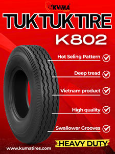 Neumático para Triciclo KUMATIRE K802 4.00-8 de Alta Resistencia 4PR 6PR 8PR para Bajaj TVS Piaggio Cargo Tuktuk - Product Image 6