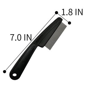 Stainless Steel Comb Yumflan Dandruff Comb Stainless Steel Fine Tooth Dandruff Remover Professional Scalp Comb Hair Comb For <b>Men</b> - Product Image 2
