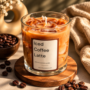 Bougie parfumée au latte glacé à la myrtille, en cire de soja, dans un bocal en verre, aromathérapie, bougie parfumée pour la décoration de la maison, cadeau - Product Image 3