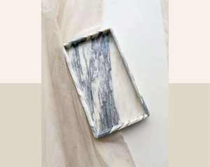 ถาดเสิร์ฟเรซิ่นอีพ็อกซี่สุดหรู สำหรับเก็บเครื่องประดับ อุปกรณ์ห้องน้ำ และกาแฟ อาหารเช้า จานเสิร์ฟมีสไตล์สำหรับวางบนโต๊ะ - Product Image 4