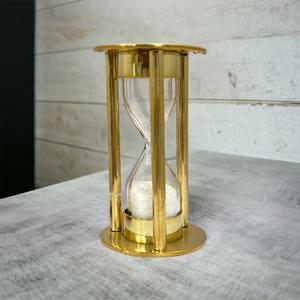 Sablier miniature de luxe en laiton antique - Product Image 6