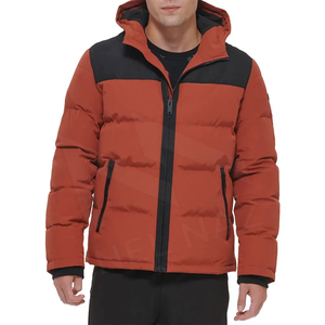Dernier modèle de veste matelassée légère imperméable pour homme North-Face, col montant, emballage personnalisé, pour l'hiver - Product Image 3