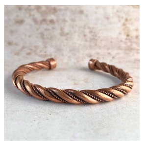 High Quality Hammered Solid <b>Copper</b> Bracelet Handmade <b>Copper</b> Bracelet Arthritis Therapy <b>Copper</b> Cuff <b>Bangle</b> in Wholesale Price - Product Image 3