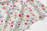 Tissu Organique Peigné Camouflage Abstrait Jaune et Violet Tissé 58/60 Pouces Poids Moyen Motif pour Literie et Costumes