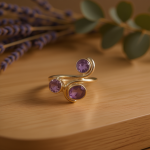 แหวนแฟชั่นอเมทิสต์ น้ำหนัก 3.2 กรัม - Product Image 3