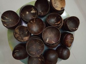 HIGH QUALITY Sustainable Coconut Shell Bowl Best Selling Premium Eco Friendly Smoothie <b>Set</b> For Cafe Restaurant - Product Image 4