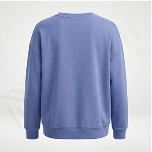 Diseños personalizados Mujeres Sudaderas Estilo de manga larga de alta calidad de tela de ropa Transpirable Fleece Casual Color sólido Sudadera - Product Image 3
