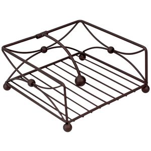 High Trending Minimalist Design Matte <b>Black</b> Powder Coated Finished Iron Napkin Holder For Outdoor Dining Restaurant Tableware - Product Image 1