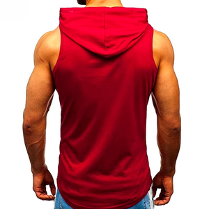 Débardeur de sport pour homme avec logo personnalisé, en coton, séchage rapide, respirant, anti-plis, pour l'automne, vêtements de fitness en gros - Product Image 2
