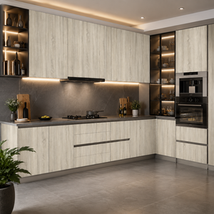 Plaque stratifiée haute pression OSIS pour intérieur, épaisseur 1 mm, surface texturée, gris - 2440x1220 mm, fabriquée en Inde, résistante à la chaleur, pour écoles et cuisines - Product Image 5