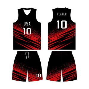Conjunto de Uniforme de Baloncesto Personalizado, Camiseta y Pantalones Cortos Negros y Naranjas, Equipación Deportiva Sublimada, Nombre y Número Personalizados, Venta al Por Mayor OEM - Product Image 1