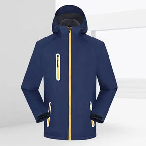 Custom Logo <b>Reflective</b> Outdoor <b>Jacket</b> Winter Fleece <b>Jackets</b> Warm Thicken Windproof <b>Cycling</b> Coat Hooded Workwear <b>Jacket</b> - Product Image 2