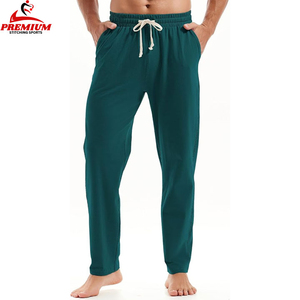 Pantalon de jogging décontracté pour homme en coton doux avec cordon de serrage, pantalon de sport décontracté, vente en gros OEM - Product Image 1