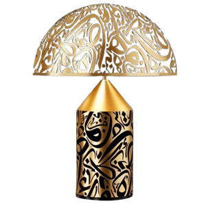 Living Room <b>Study</b> Hotel Bedroom Bedside Lighting <b>Desk</b> Lamp Mushroom Design <b>Desk</b> Lamp Metal Glossy Gold Plated - Product Image 1