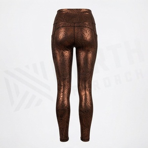 Best Design Women's Polyester Gym Yoga Leggings New Arrival High Quality <b>Light</b> Weight Casual Style Mid Waist Custom Logo - Product Image 2