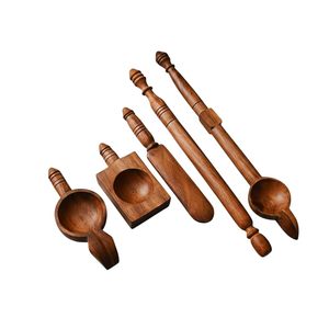 Cucharas de Cobre Achmani para Rituales de Pooja Tradicionales de 4 Pulgadas - Product Image 4