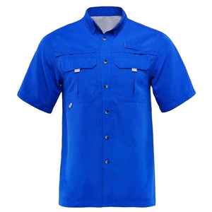 Camiseta Polo de Pesca para Hombre con Protección Solar UPF 50, Estampado de Plantas, Secado Rápido, Spandex/Poliéster, Manga Corta, Talla Grande para Adultos - Product Image 2