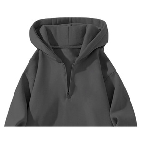 ชุดเดรสสเวตเชิ้ตผ้าฟลีซสำหรับผู้หญิงแบบสั่งทำพิเศษสำหรับฤดูหนาว ทรงโอเวอร์ไซส์ กันลม เป็นมิตรกับสิ่งแวดล้อม ผ้าฝ้าย 100% ดีไซน์ลายนูน ทรงไหล่ตก - Product Image 2