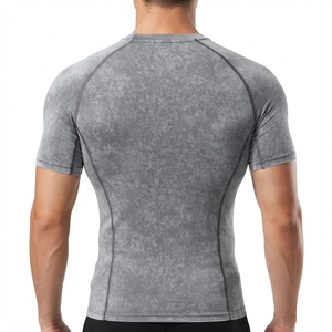 <b>Men</b> <b>Compression</b> Long Sleeve <b>Shirt</b> for Style Solid Pattern Spandex/Polyester Breathable Quick Dry Eco-Friendly Customizable - Product Image 2