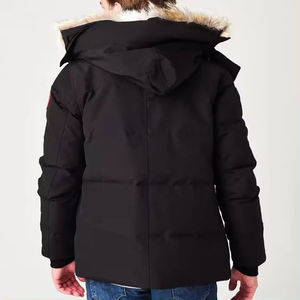 Veste d'hiver imperméable à capuche décontractée et ample en duvet pour les sports de plein air - Product Image 3