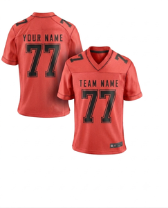 Camiseta deportiva personalizada de fútbol americano de manga corta con cuello en V, estilo deportivo de verano, camiseta de fútbol para adultos. - Product Image 1