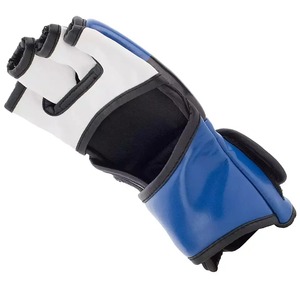 Gants de boxe MMA pour hommes, en cuir de vachette, pour entraînement, gants de boxe MMA demi-doigts - Product Image 4